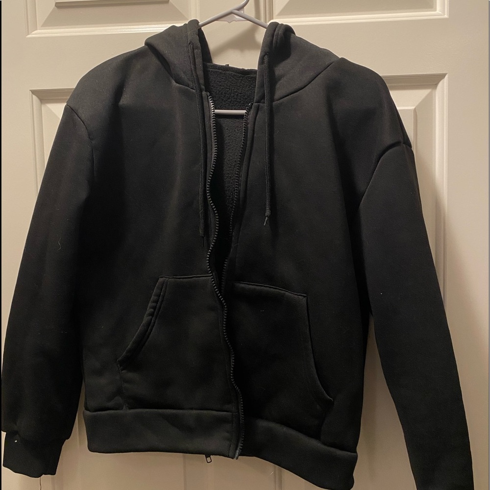 Shein Black Zip-Up